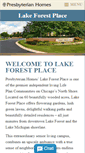 Mobile Screenshot of lakeforestplace.org