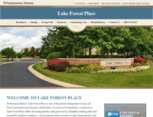 Tablet Screenshot of lakeforestplace.org